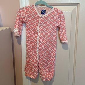 Kickee Pants preemie coverall onesie with snaps